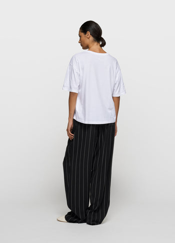 short sleeve tee curly 10 | white