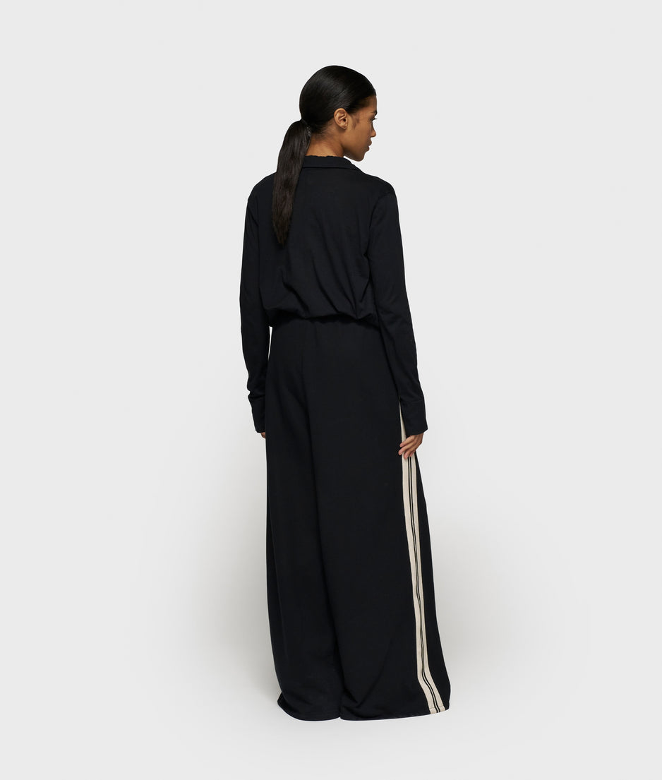 wrap blouse | black