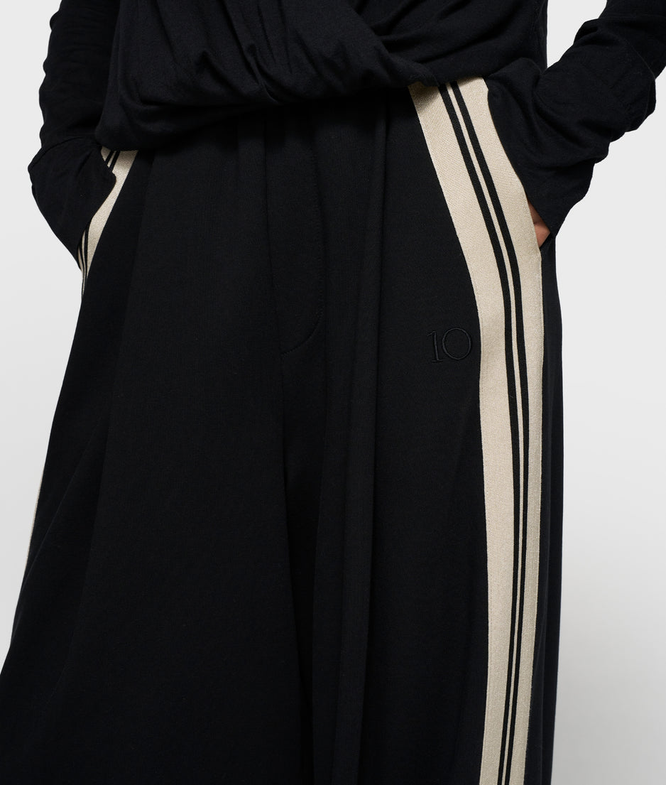 wide pants tape | black
