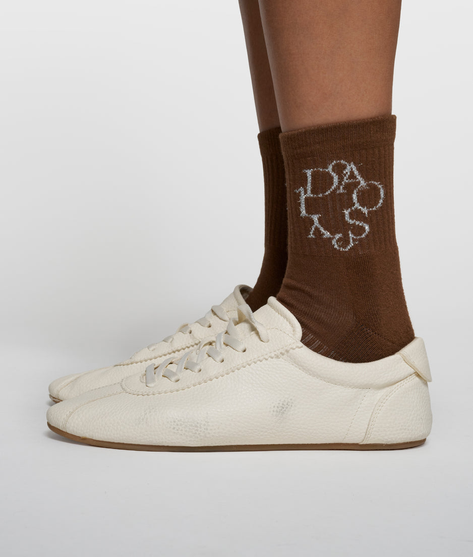 socks curly 10 | dark truffle