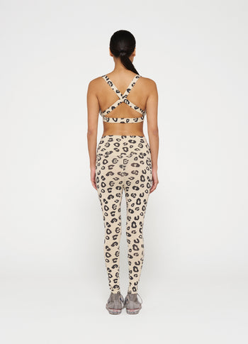 yoga leggings leopard | oyster