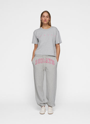 Bar jogger fleece | light grey melee