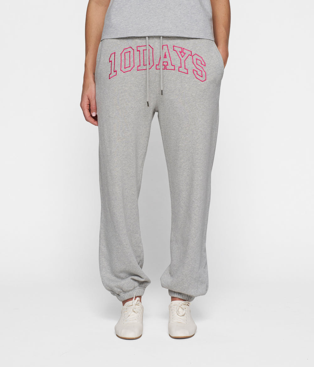 Bar jogger fleece | light grey melee