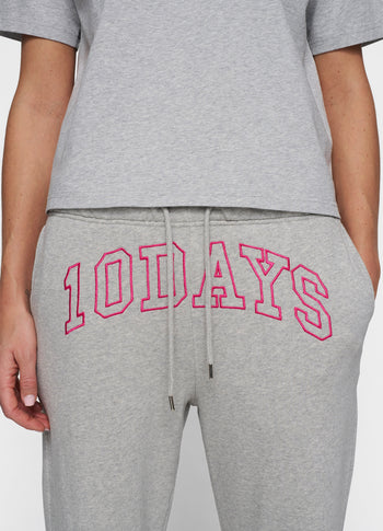 Bar jogger fleece | light grey melee
