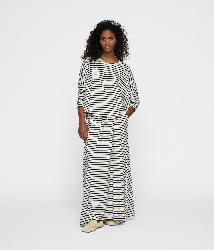 skirt stripes | ecru/black