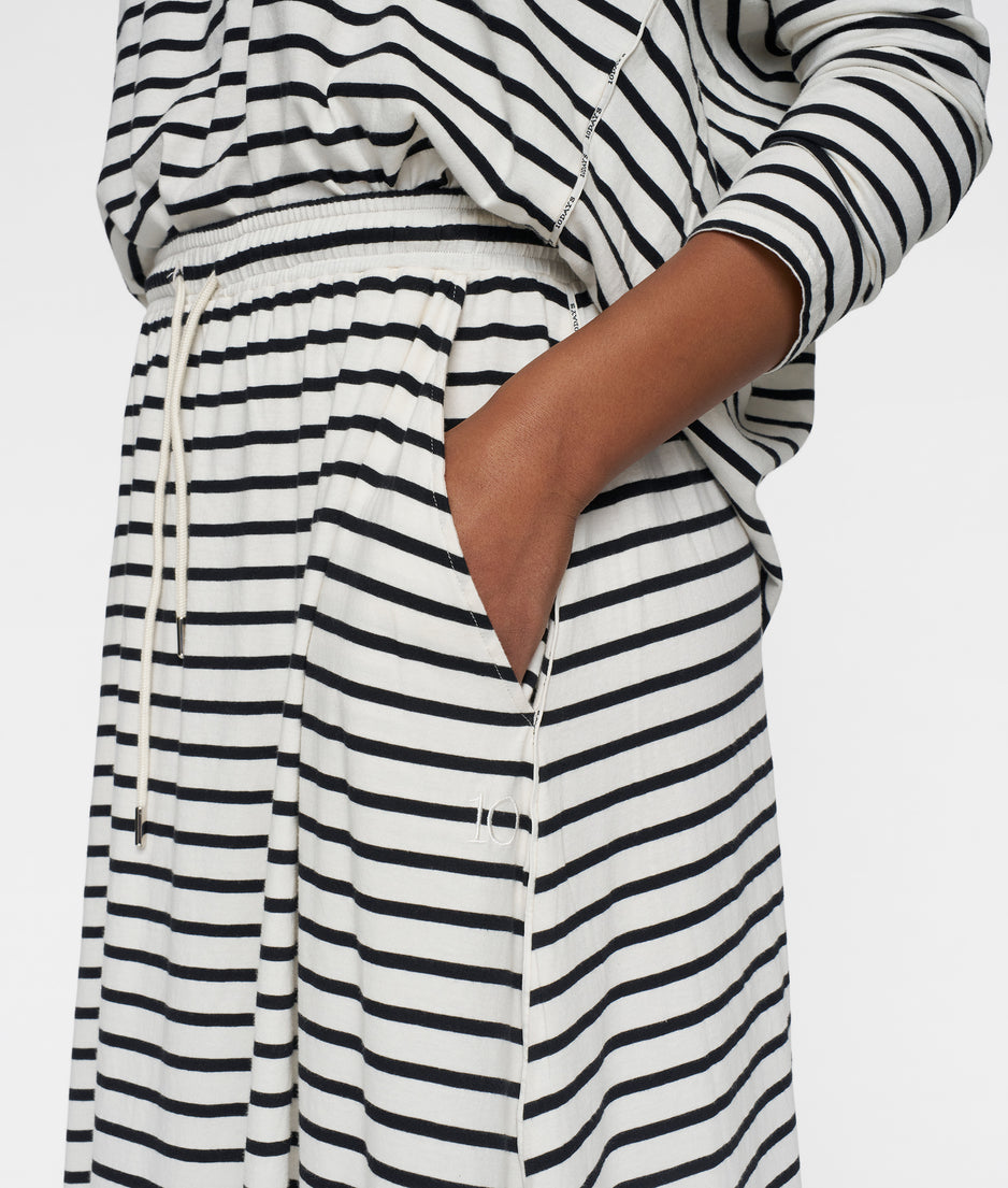 skirt stripes | ecru/black