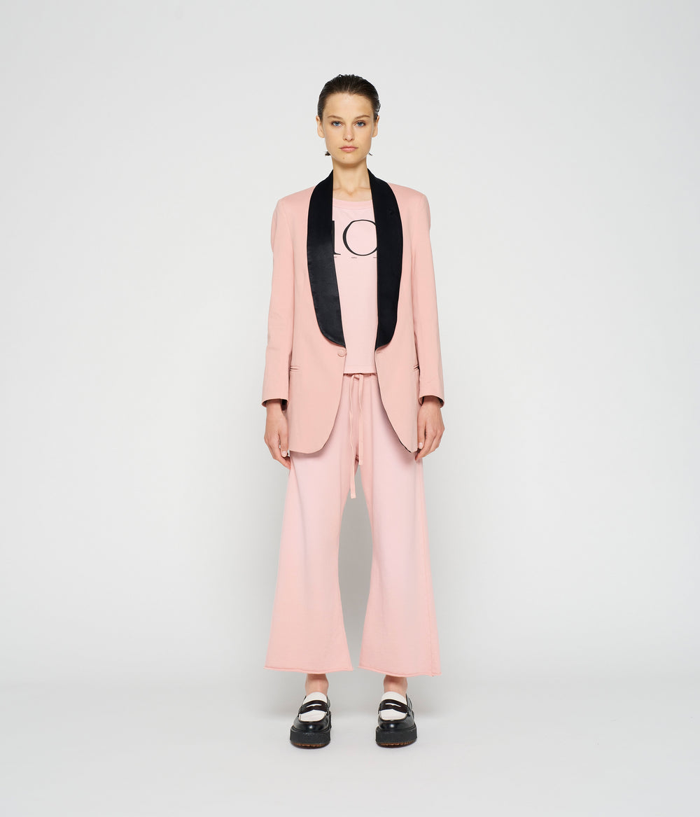 smoking blazer | dusty peach