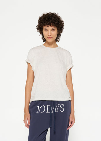 shortsleeve tee medal | soft white melee