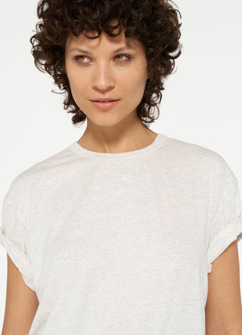 shortsleeve tee medal | soft white melee