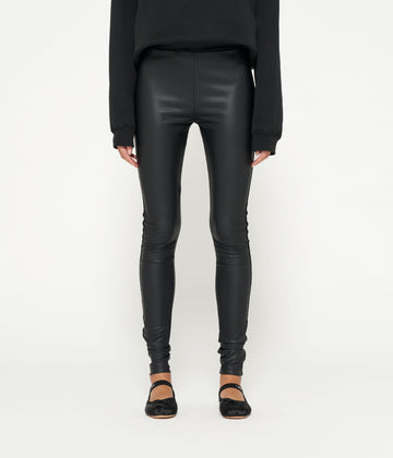 THE LEATHERLOOK LEGGINGS | black