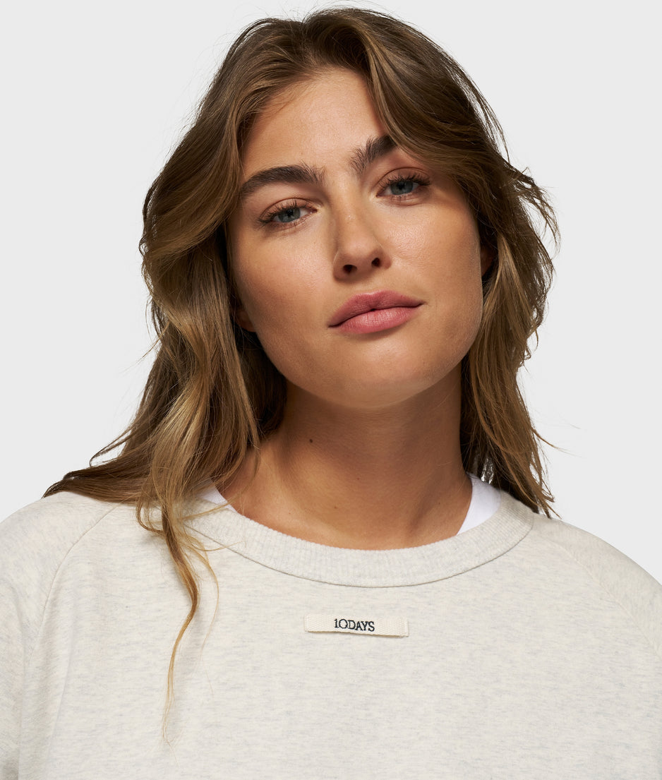 LA sweater | soft white melee