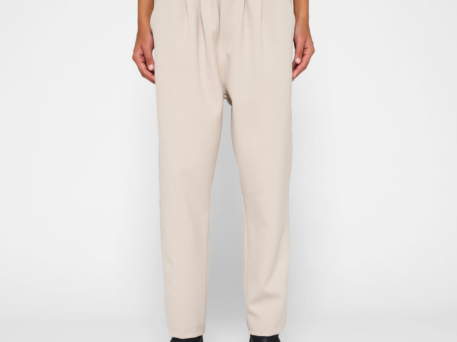 crepe pants | light safari