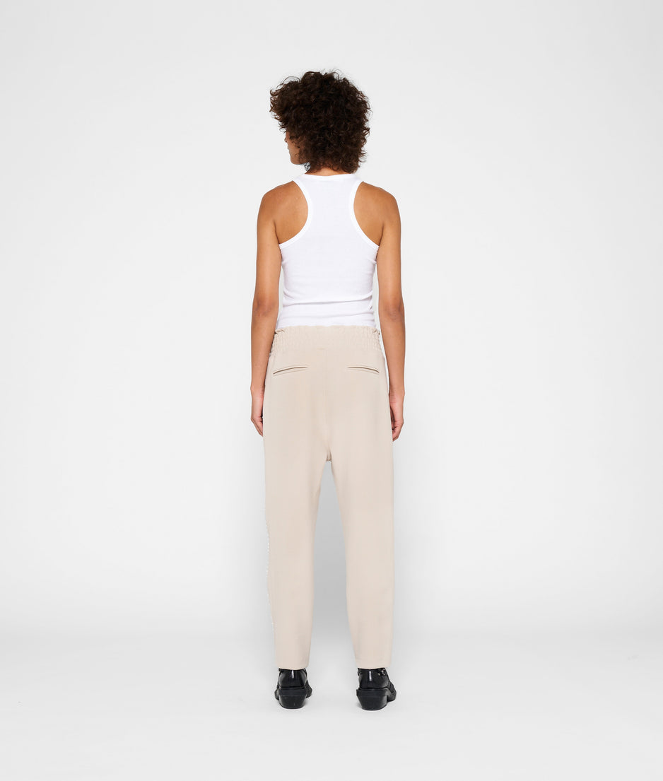 crepe pants | light safari