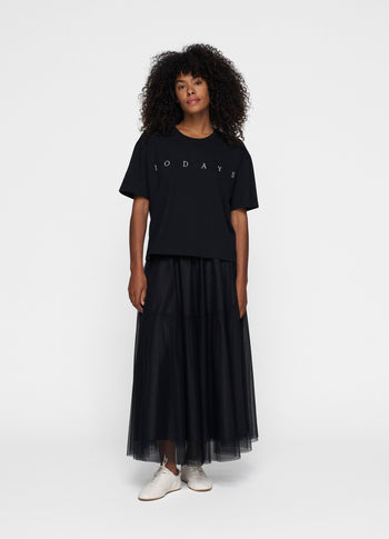 tulle skirt | black