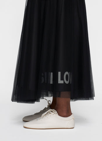 tulle skirt | black