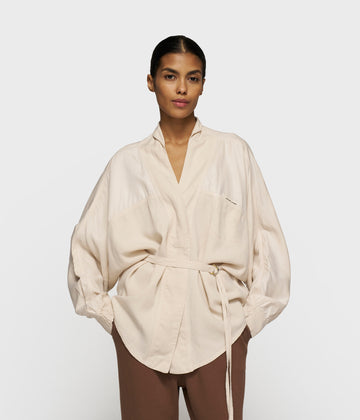 kimono blouse tencel | light earth