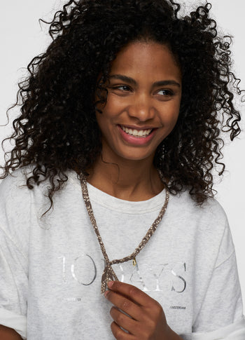 braided necklace | rope
