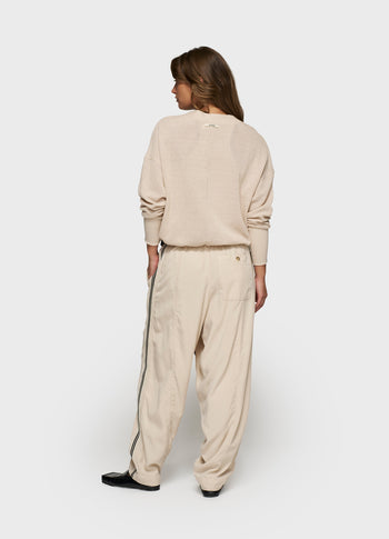 v-neck cardigan mesh | light earth