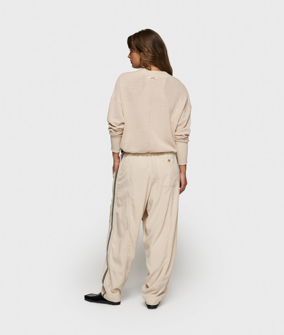 v-neck cardigan mesh | light earth