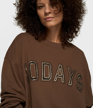 pleated sweater 10DAYS | dark truffle