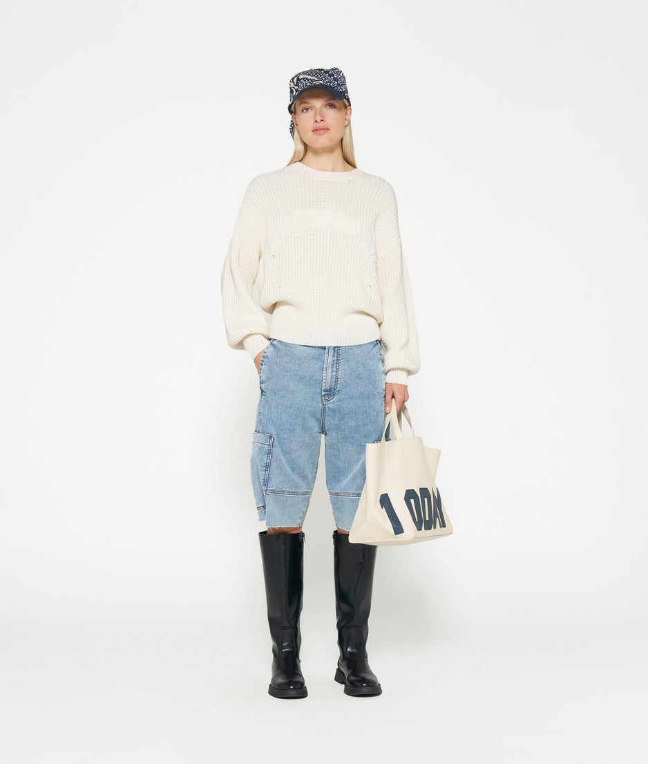 knit sweater Amsterdam | ecru