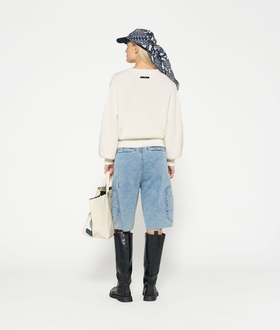 knit sweater Amsterdam | ecru