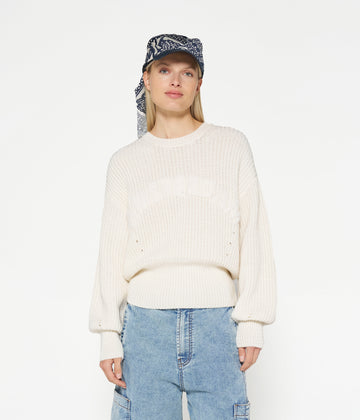 knit sweater Amsterdam | ecru