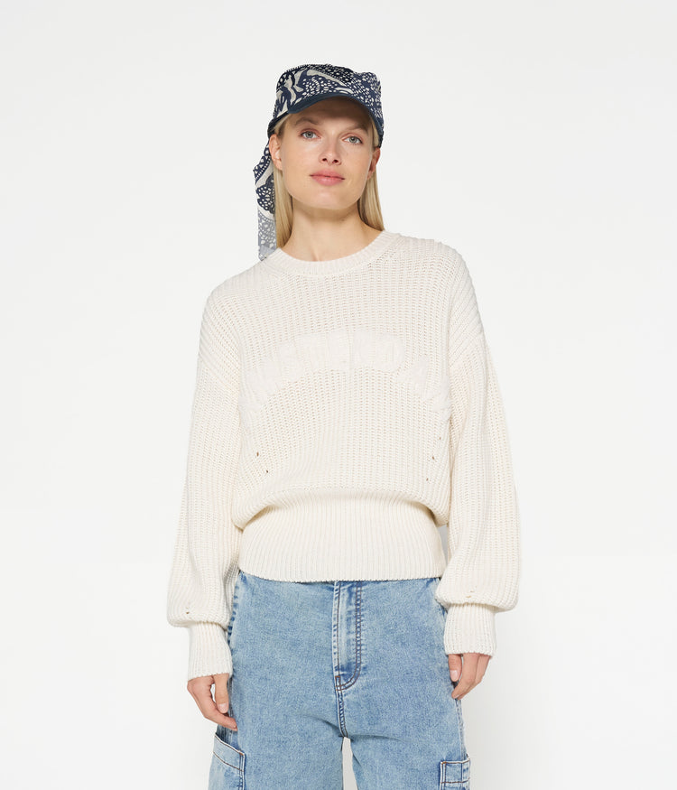 knit sweater Amsterdam | ecru