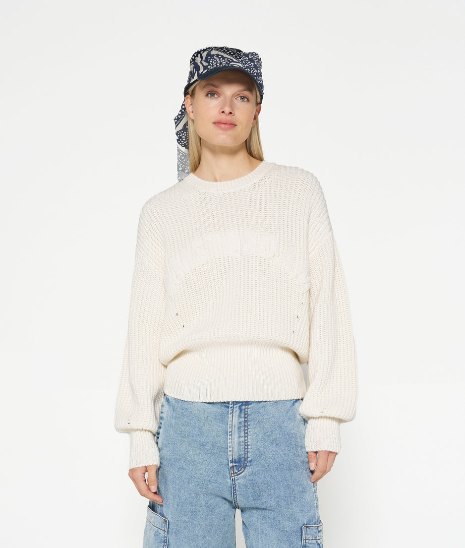 knit sweater Amsterdam | ecru