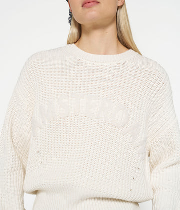 knit sweater Amsterdam | ecru
