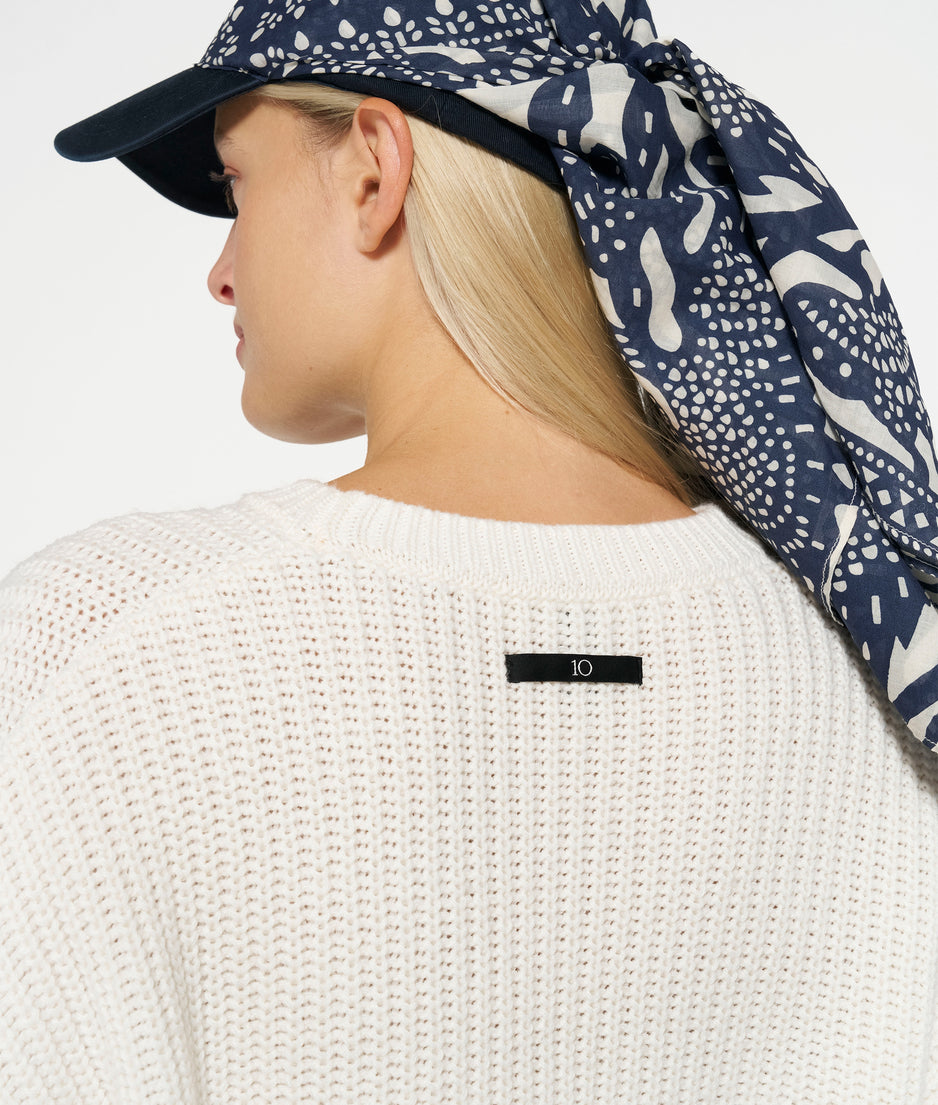 knit sweater Amsterdam | ecru