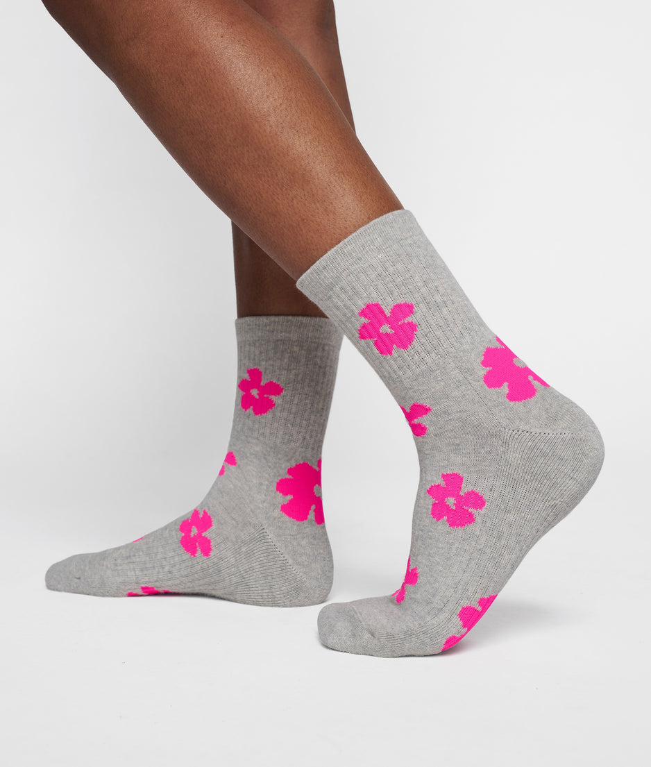 3-pack socks | neon pink