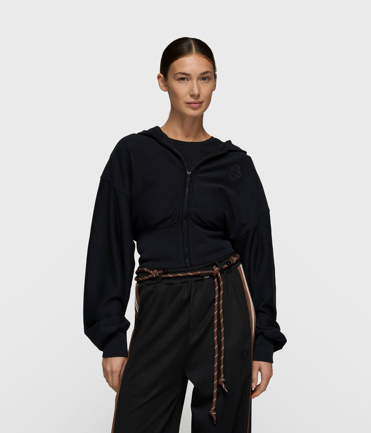 ballet zip hoodie | black