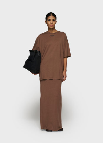long skirt | truffle