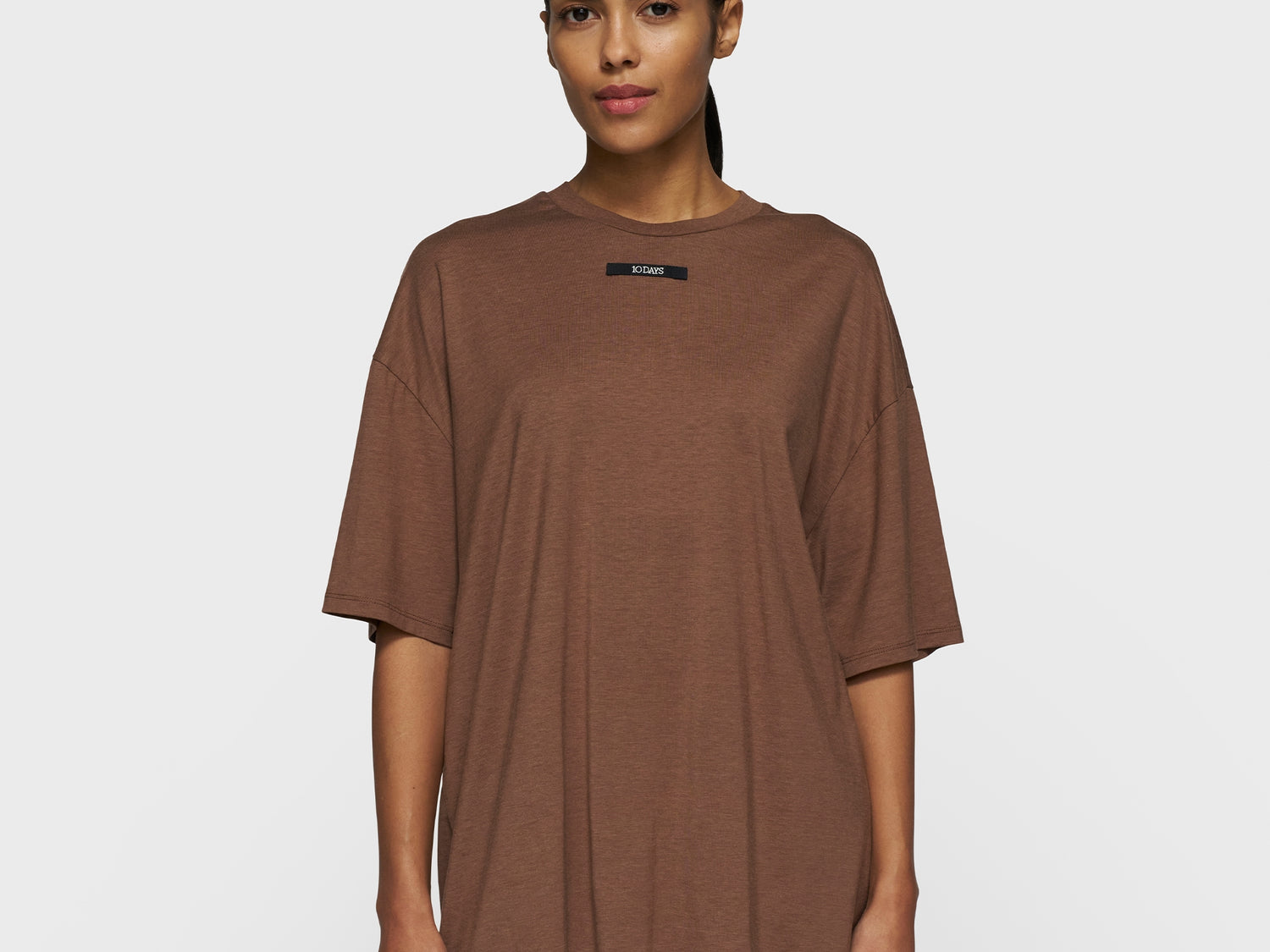 oversized tee jersey | truffle