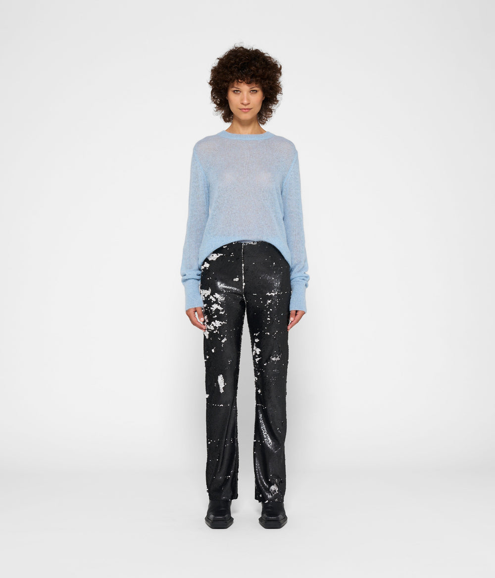 pants sequins | black