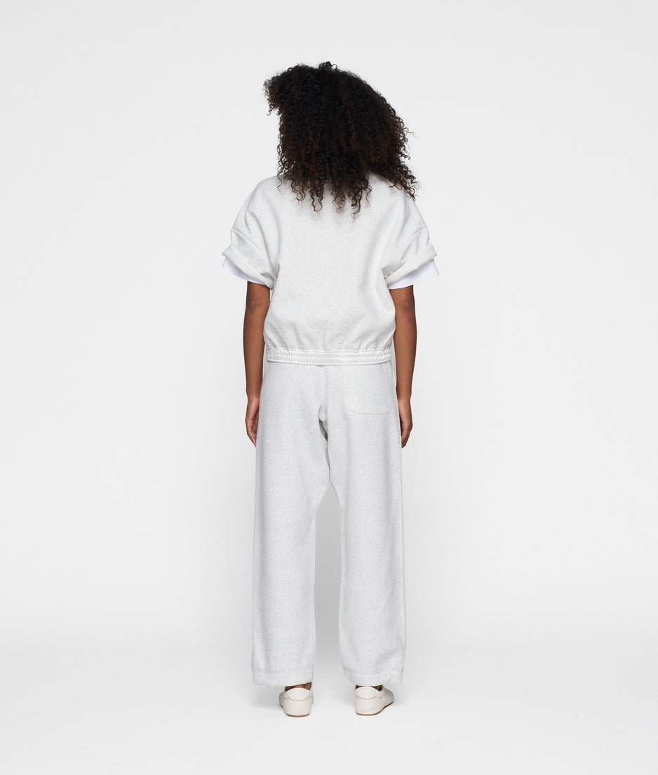 polo sweater neoprene | white melee