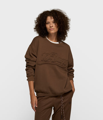 statement sweater | dark truffle