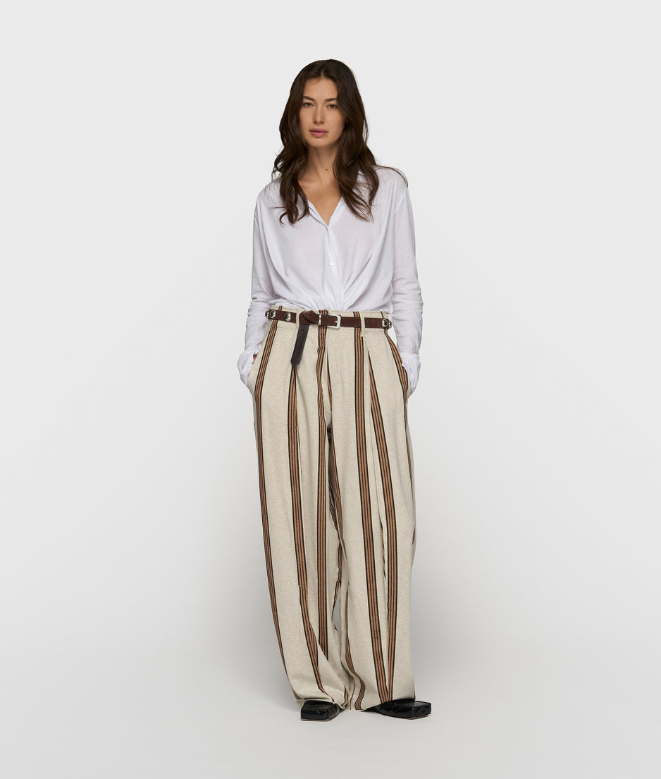 wrap blouse | white