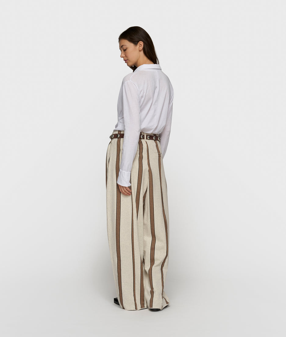 wrap blouse | white