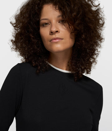 double long sleeve tee | black