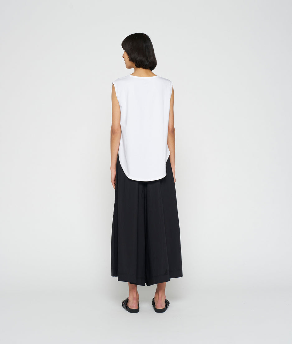 bow top jersey | white