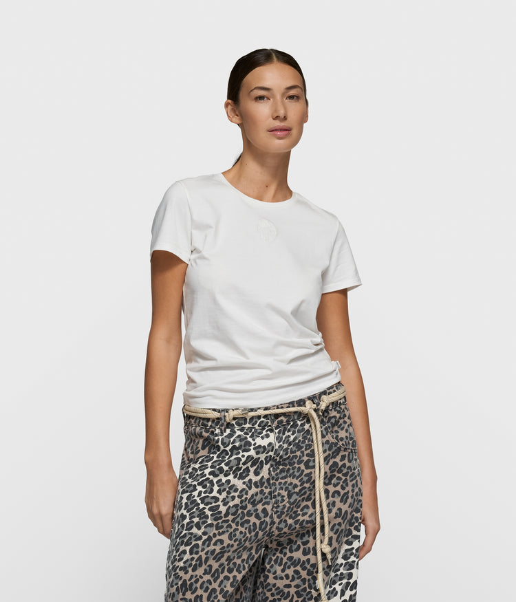 slim short sleeve tee | ecru