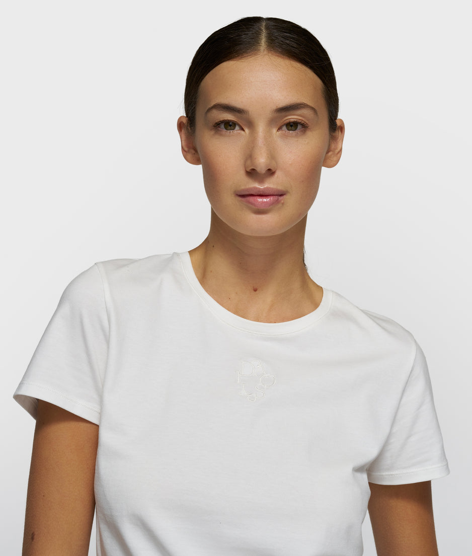 slim short sleeve tee | ecru