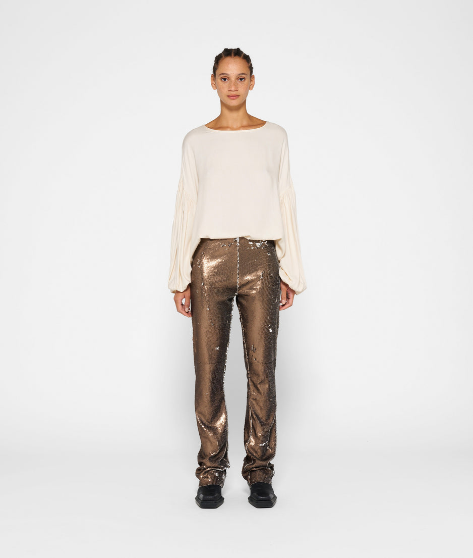 balloon sleeve blouse | cream