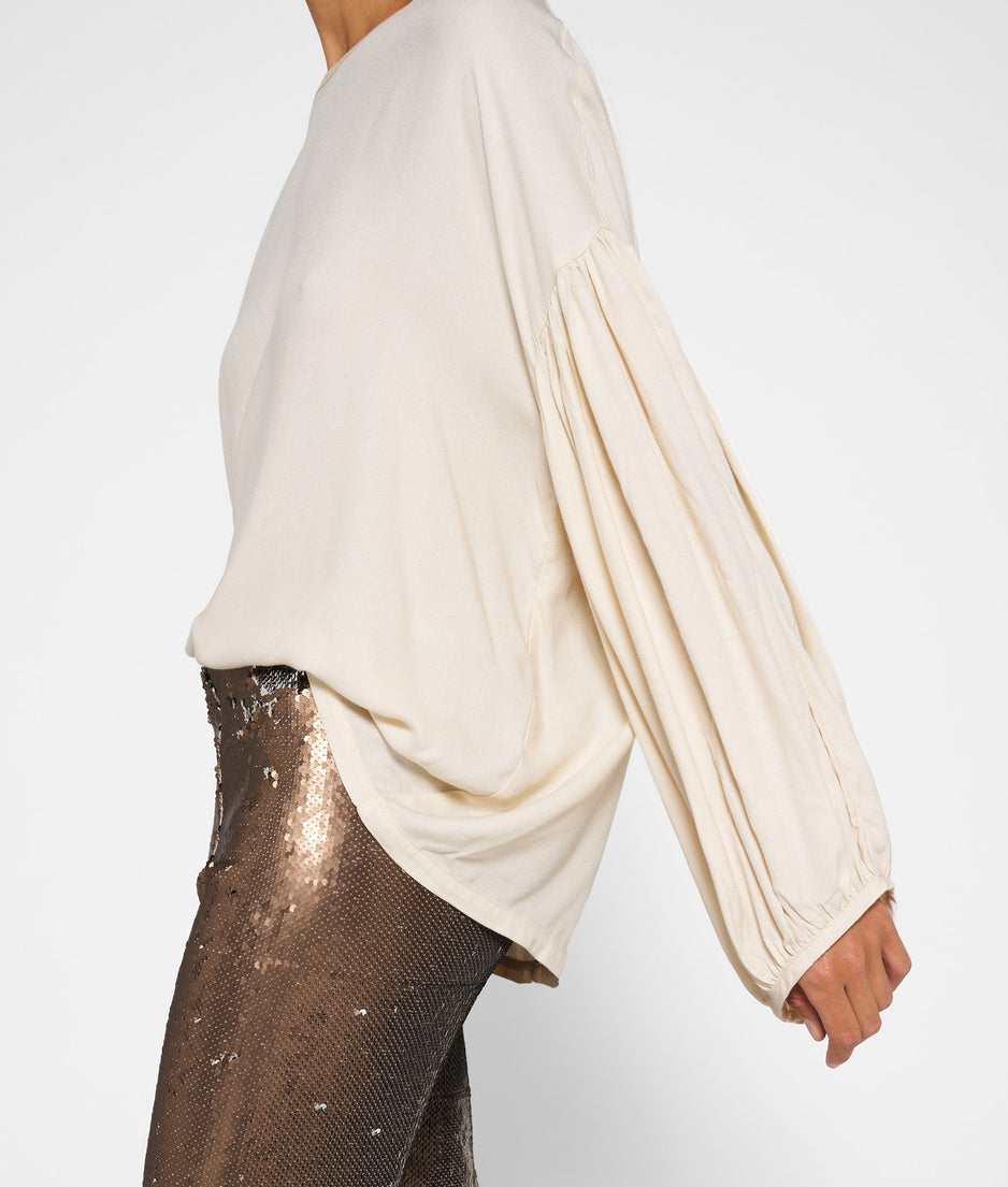 balloon sleeve blouse | cream