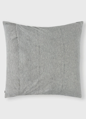 pillow denim stripe 60x60 | ecru