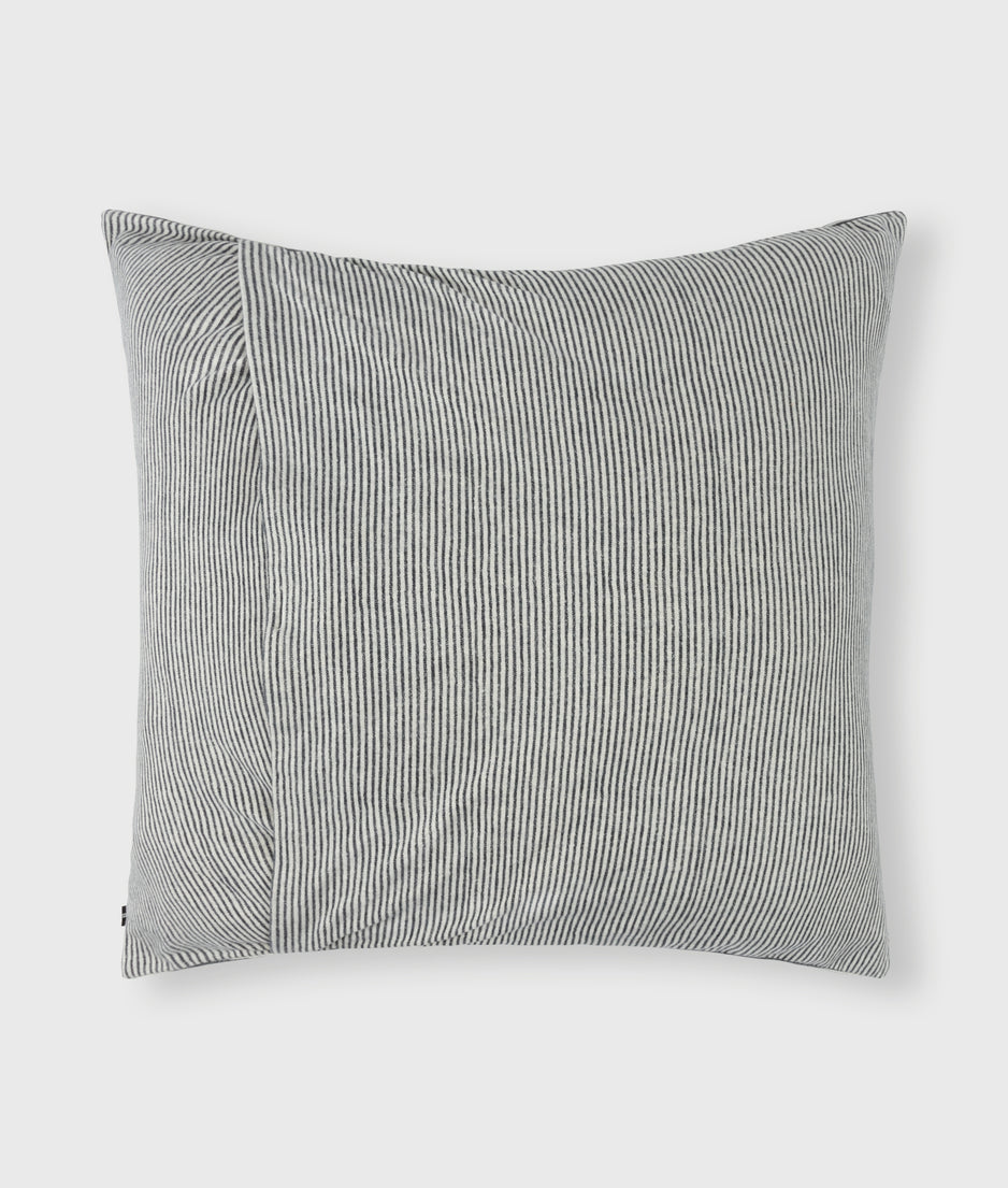 pillow denim stripe 60x60 | ecru