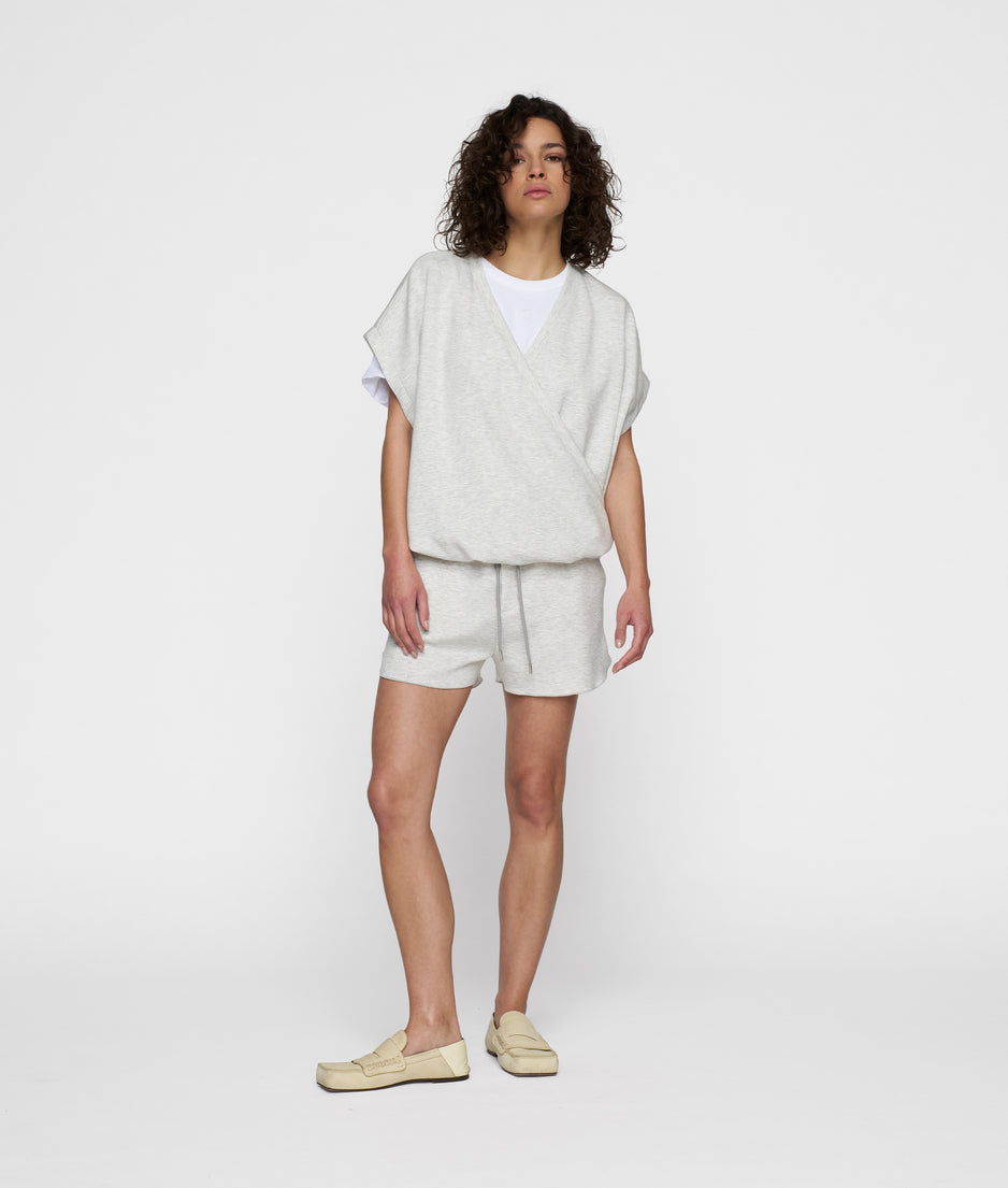 bar shorts | white grey melee