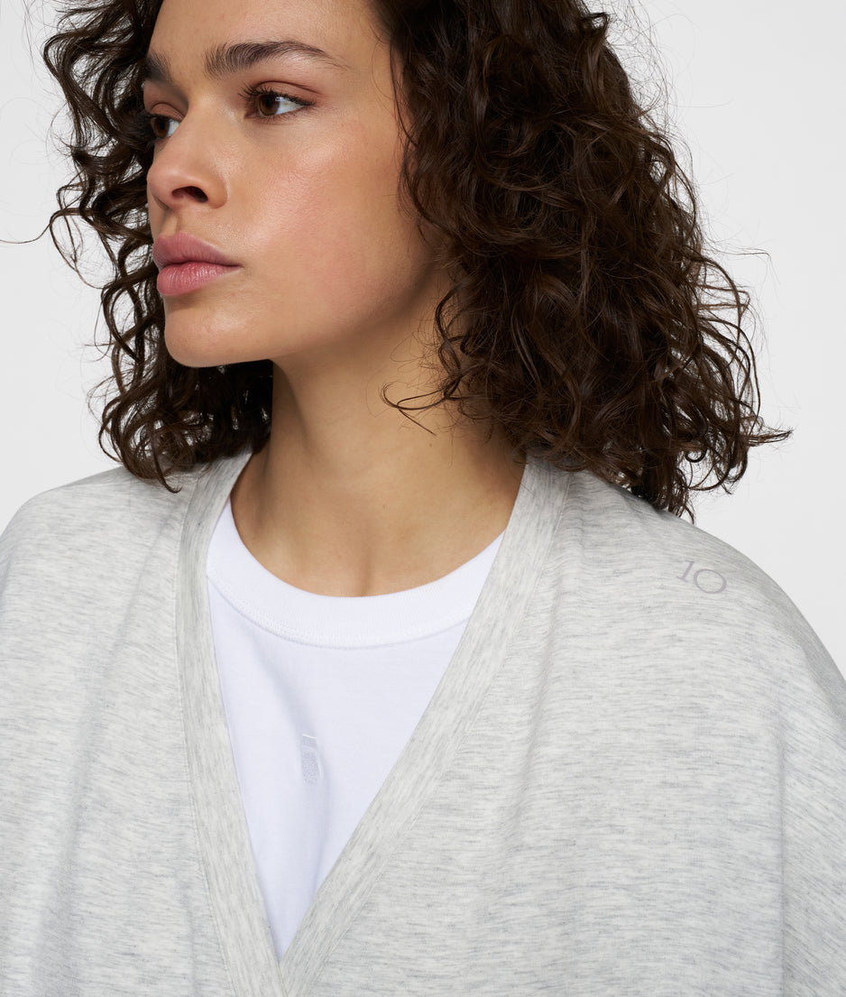 dance top | white grey melee
